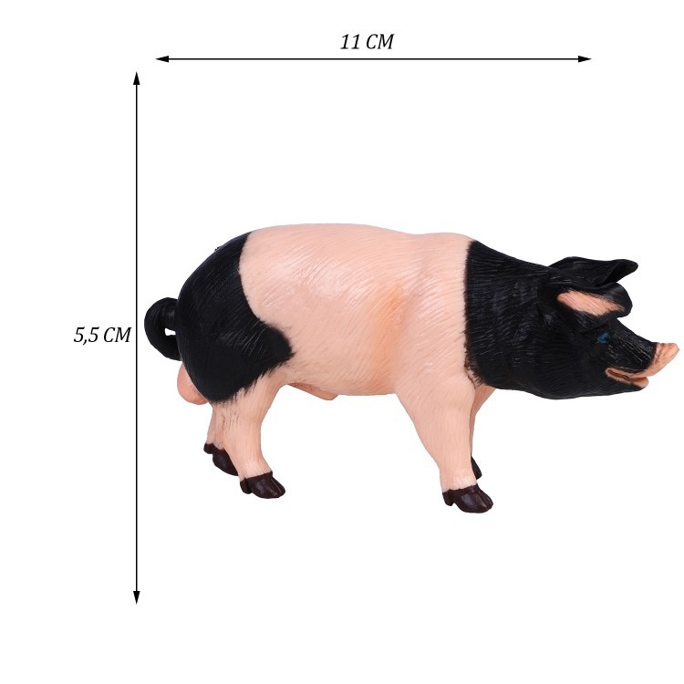 Фигурки животных серии "На ферме": семья свиней, фермер, ограждение (набор из 7 предметов) (MM215-332)