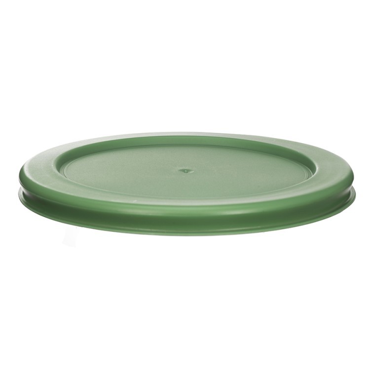 Крышка для стеклянного контейнера круглая, зеленая (75138)