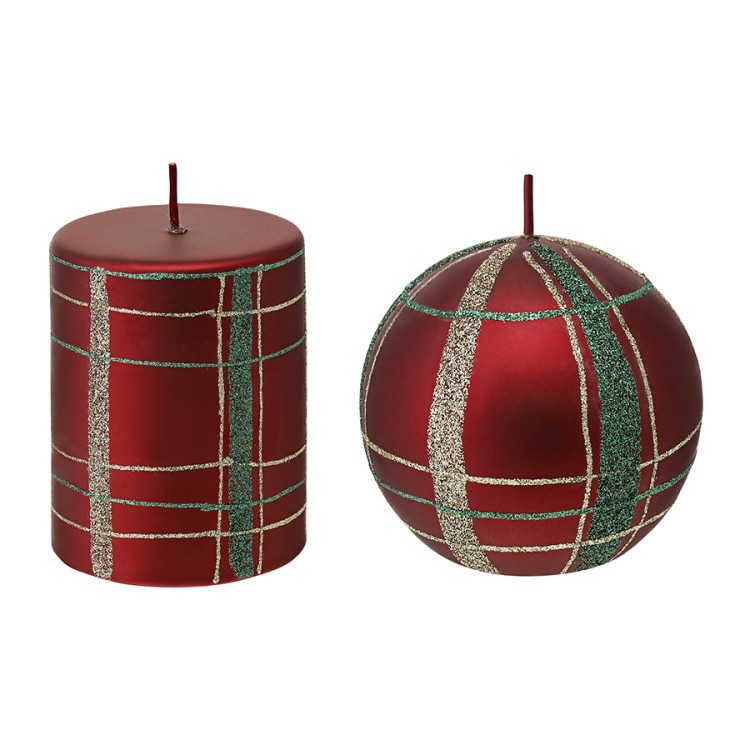 Набор декоративных свечей festive classics из коллекции new year essential, 2 шт. (78325) Набор декоративных свечей festive classics из коллекции new year essential, 2 шт. (78325)