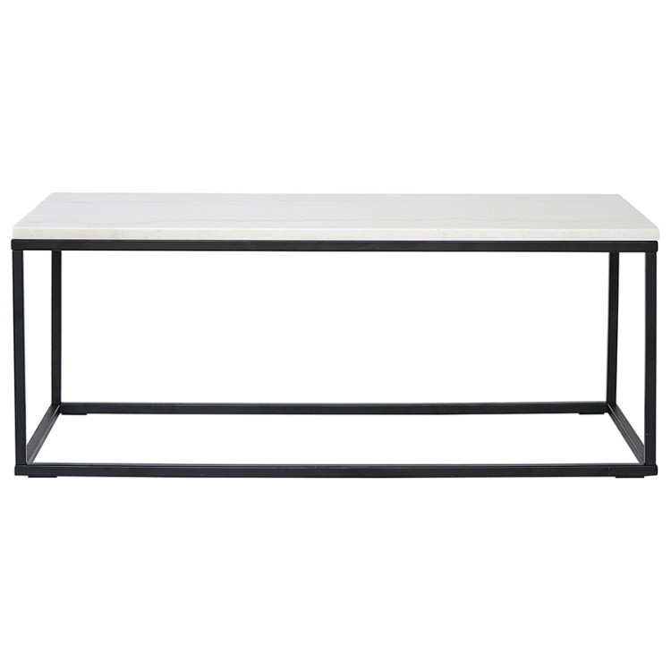 Столик журнальный mayen, 90х40 см, белый/черный (76062)