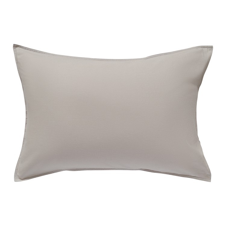 Набор наволочек изо льна и хлопка серо-бежевого цвета из коллекции essential, 50х70 см (77144)