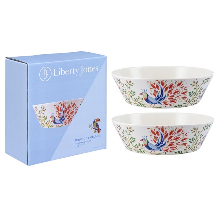 Набор салатников fantail bird из коллекции birds of paradise в подарочной упаковке, 900 мл, 2 шт. (76686) Набор салатников fantail bird из коллекции birds of paradise в подарочной упаковке, 900 мл, 2 шт. (76686)