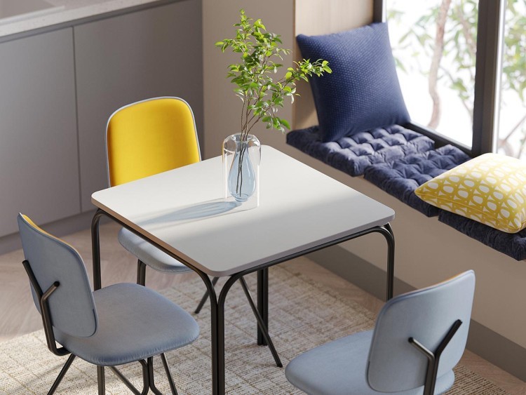 Подушка декоративная из стираного хлопка темно-синего цвета из коллекции essential, 45х45 см (74420)