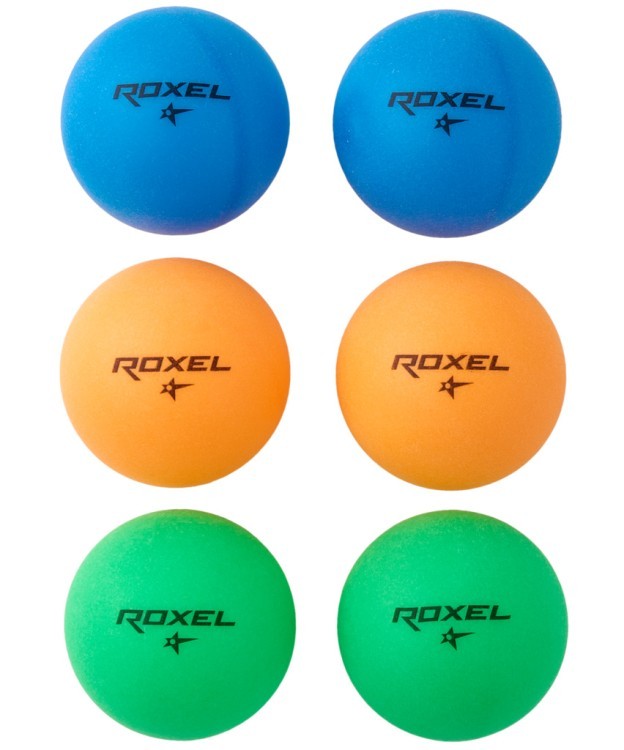 Мяч для настольного тенниса Roxel 1* Color Bounce, 6 шт. (2107405)
