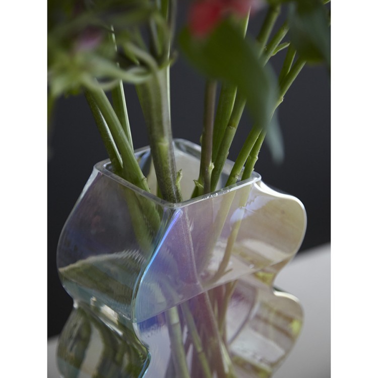 Ваза wavy, 25 см, перламутр (77524) Ваза wavy, 25 см, перламутр (77524)