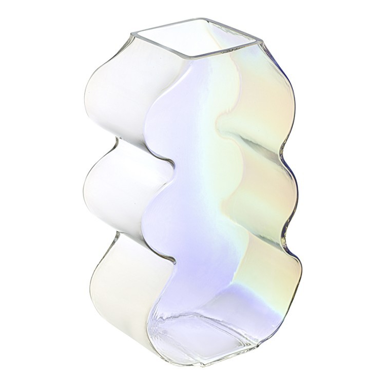 Ваза wavy, 25 см, перламутр (77524) Ваза wavy, 25 см, перламутр (77524)
