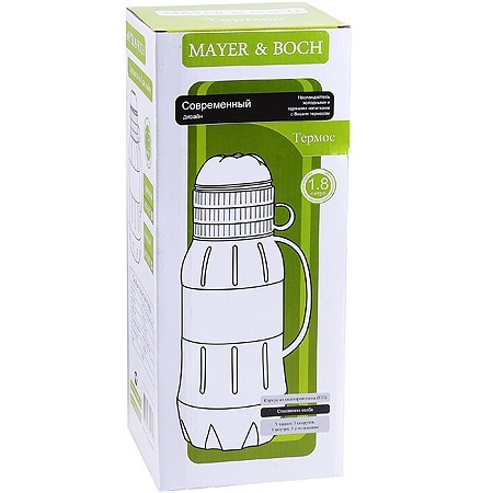 Термос 1,8л + 3 чашки ст/колба Mayer&Boch (31422)