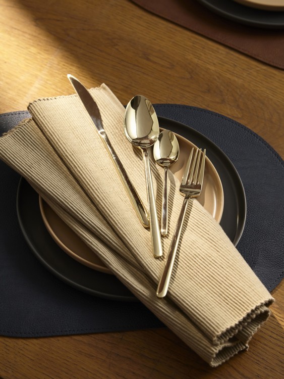 Набор столовых приборов pure, золотистые глянцевые, 24 пред. (79991)