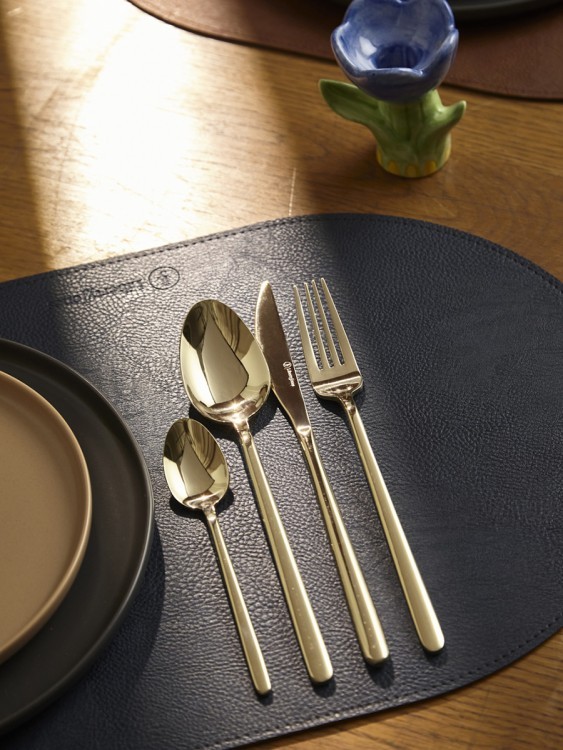 Набор столовых приборов pure, золотистые глянцевые, 24 пред. (79991)