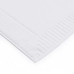 Коврик для ванной с фактурным бортиком белого цвета из коллекции essential, 50х80 см (80169)