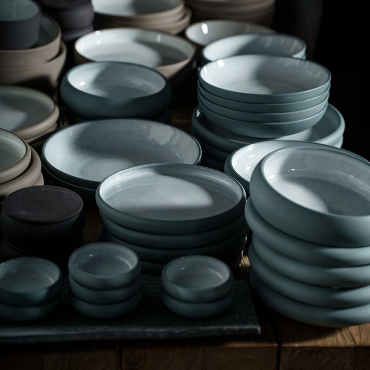 Чаша E733-P-10113/26, керамика, Grey/white, ROOMERS TABLEWARE