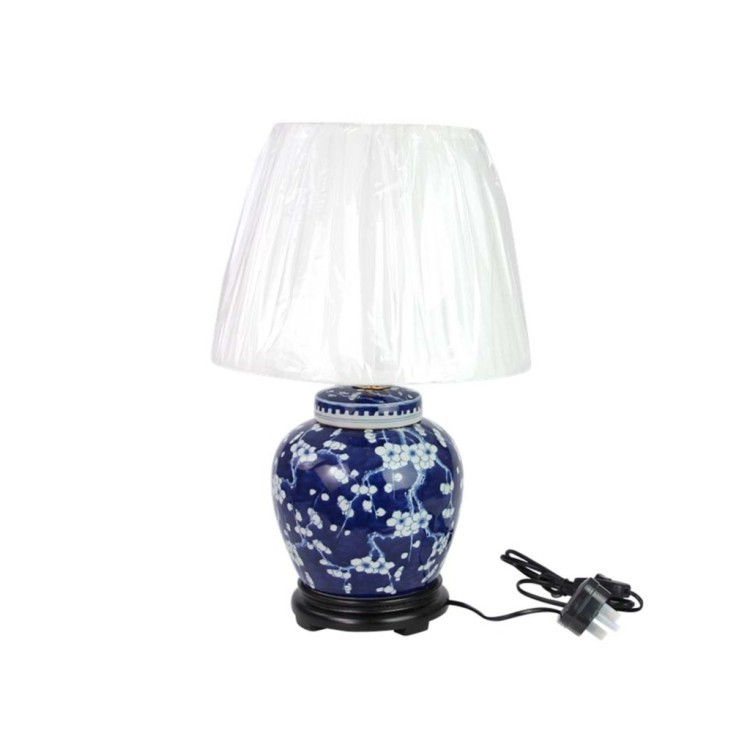 Лампа настольная DS79-RYQQ53-D, фарфор, blue/white, ROOMERS FURNITURE Лампа настольная DS79-RYQQ53-D, фарфор, blue/white, ROOMERS FURNITURE
