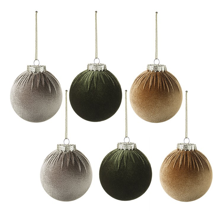 Набор ёлочных украшений velvet christmas из коллекции new year essential, 6 шт. (78277) Набор ёлочных украшений velvet christmas из коллекции new year essential, 6 шт. (78277)