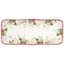 Блюдо прямоугольное jardin des fraises, 36х15 см (80384)