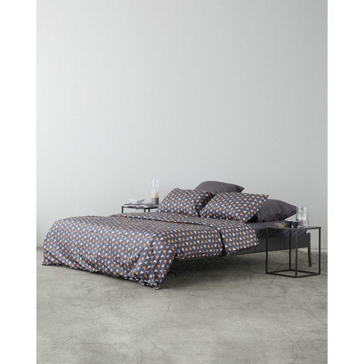 Комплект постельного белья из сатина с принтом triangles из коллекции wild, 150х200 см (68417)