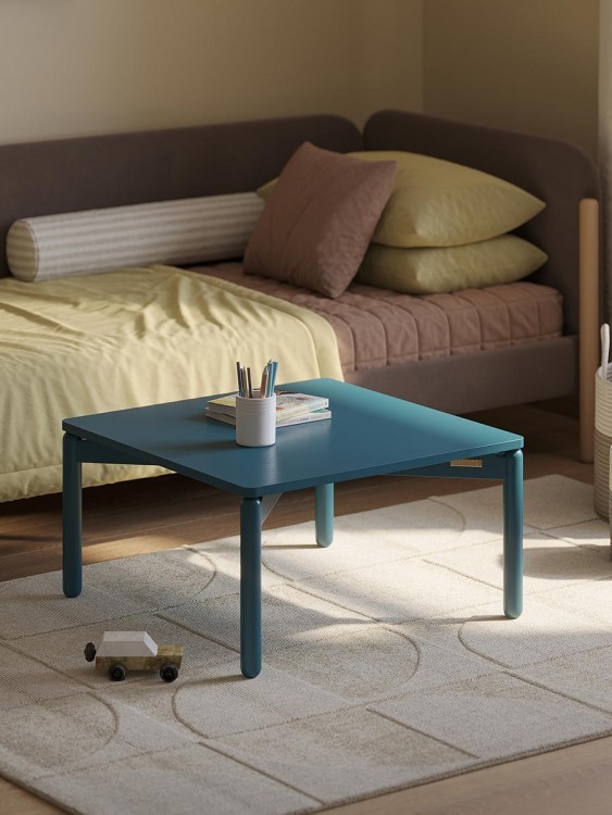 Столик кофейный saga, 75х75 см, сине-зеленый (76401)