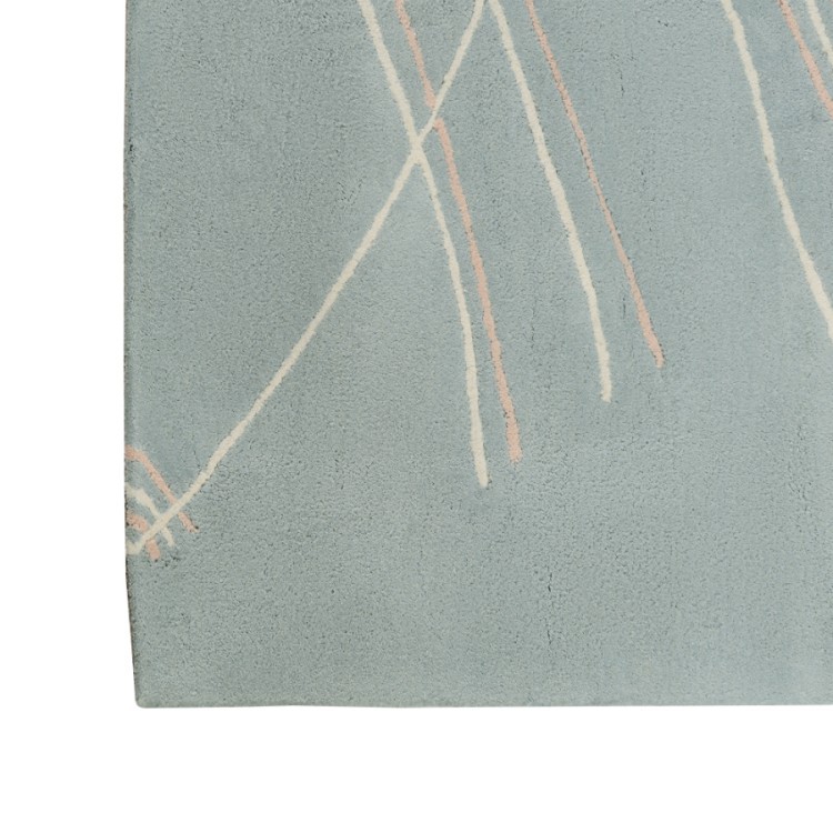 Ковер ручной работы из хлопка светло-серого цвета, 160х230 см (63175)