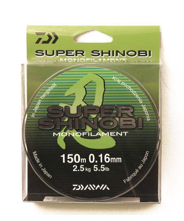 Леска Daiwa Super Shinobi 150м 0,16мм (2,5кг) светло-зеленая (62283)