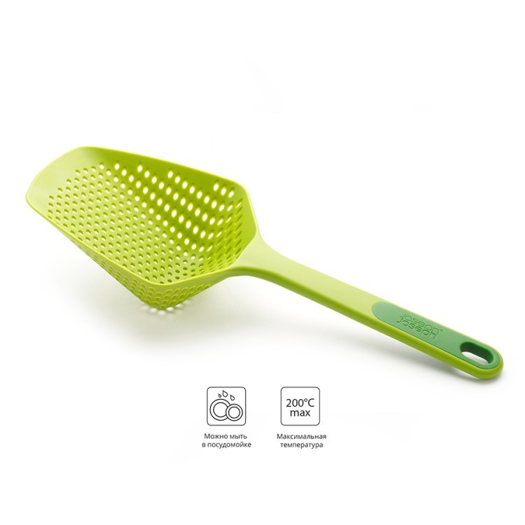 Ложка-дуршлаг scoop plus™, 34 см, зеленая (44631)