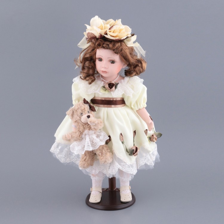 Кукла фарфоровая декоративная высота=48 см. RF COLLECTION (346-183)