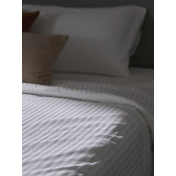 Набор наволочек из страйп-сатина из коллекции essential, 70х70 см (77143)