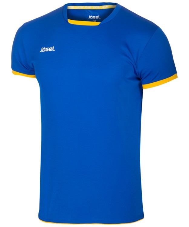 Футболка волейбольная JVT-1030-074, синий/желтый, детская (436112)