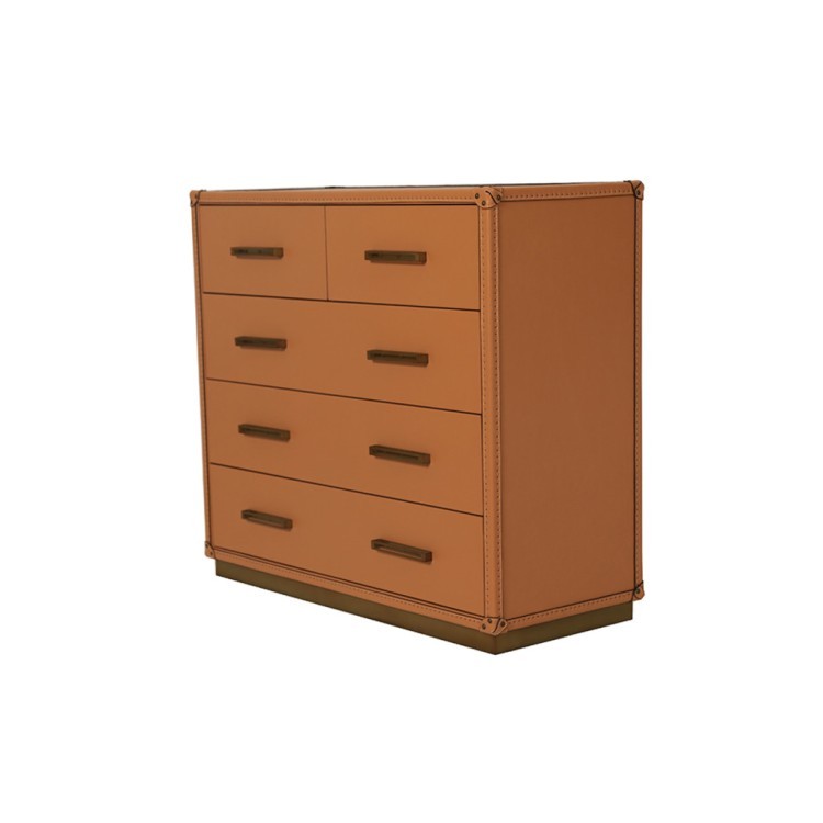 Комод T0147B-01/B122#, Кожа, Brown, ROOMERS FURNITURE