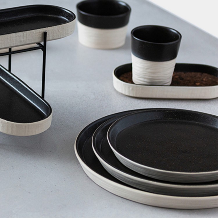 Тарелка NRP201-LTB(NRP201-00119A), 20 см, керамика, LATTITUDE BLACK, Costa Nova