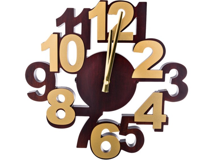 Часы настенные кварцевые "цифры" диаметр=34 см Lefard (220-327)