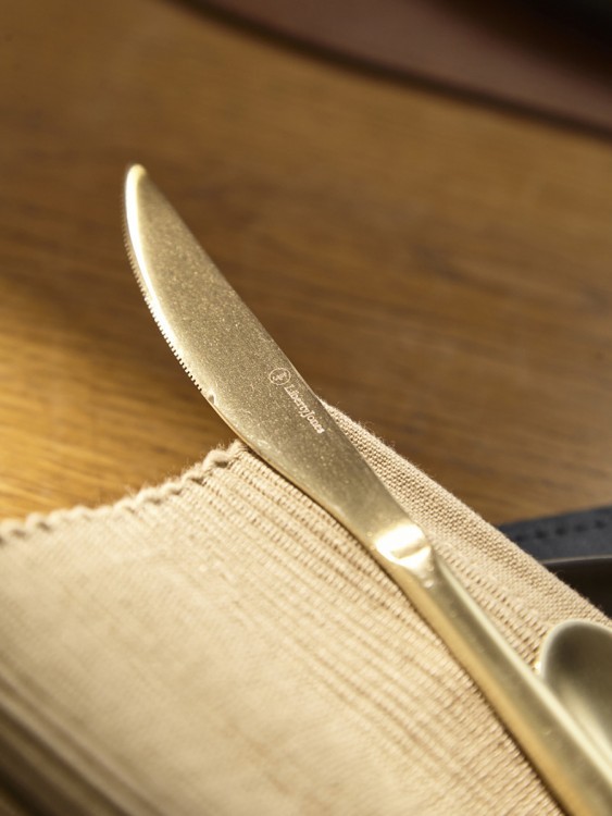 Набор столовых приборов pure, золотистые матовые, 24 пред. (79992)