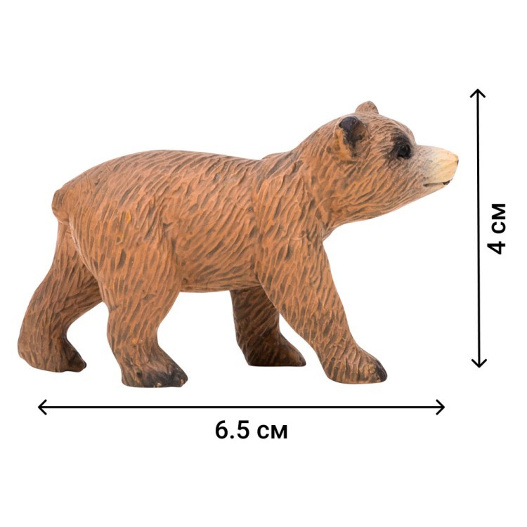 Набор фигурок животных серии "Мир диких животных": Семья медведей, 4 предмета (MM201-002)