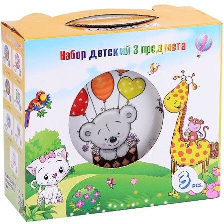 Детский набор 3пр "Мишка" LR (х12) " (31435) Детский набор 3пр "Мишка" LR (х12) " (31435)