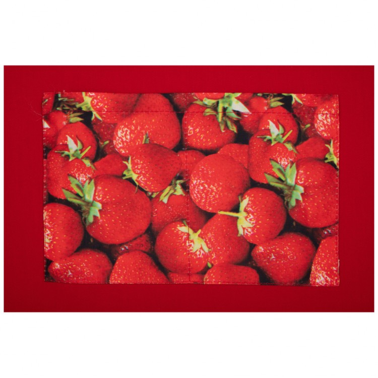 Фартук маленький декоративный "ягодка" ,красный, 65% хлопок 35%пэ SANTALINO (850-604-96)