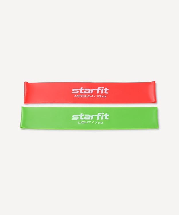 Мини-эспандеры Starfit ES-206, малиновый/лаймовый, 2 шт (2103998)
