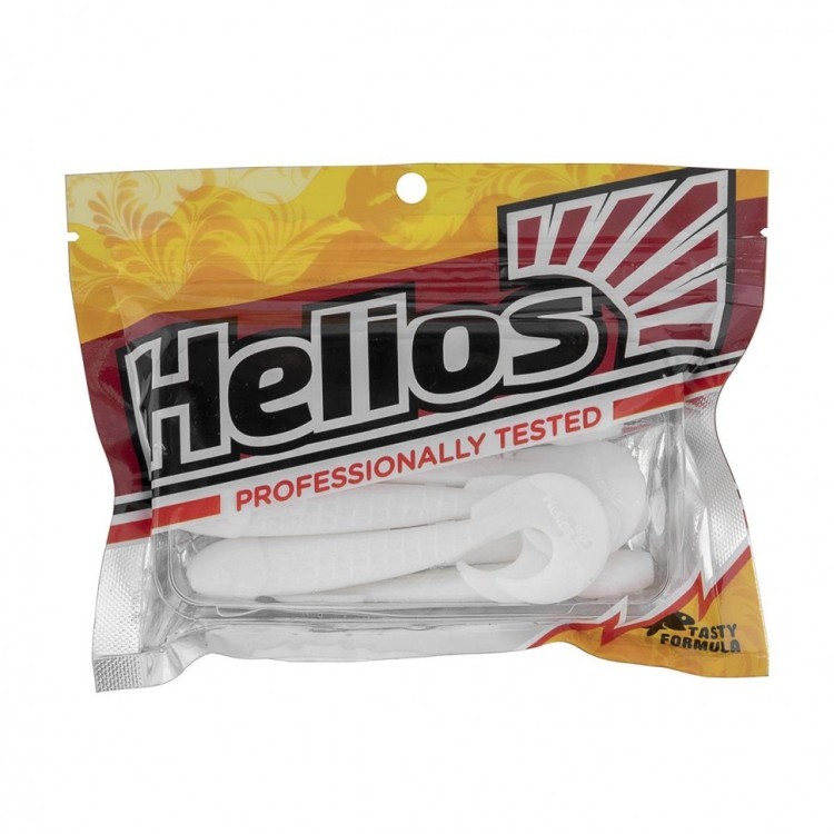 Твистер Helios Long Hybrid 3,55"/9,0 см, цвет Phosphorus 7 шт HS-15-041 (78218)
