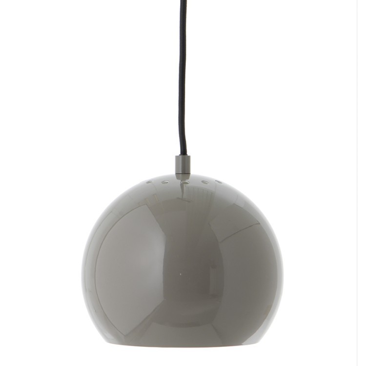 Лампа подвесная ball, 16хD18 см, темно-серая глянцевая, черный шнур (73006)