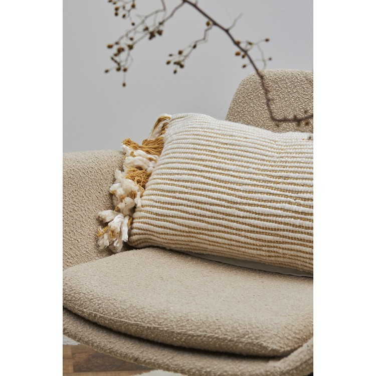 Чехол на подушку горчичного цвета clouds из коллекции ethnic, 35х60 см (76145)