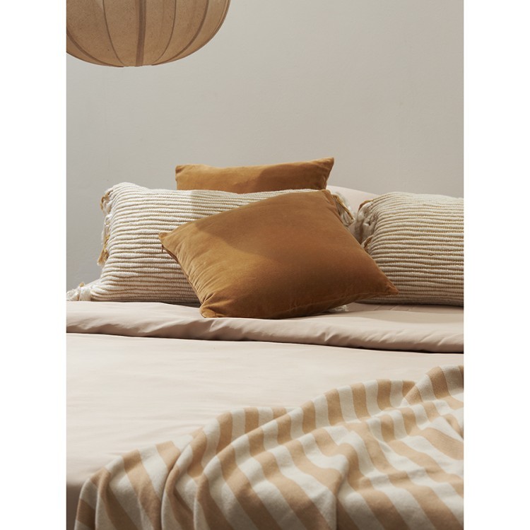 Чехол на подушку горчичного цвета clouds из коллекции ethnic, 35х60 см (76145)