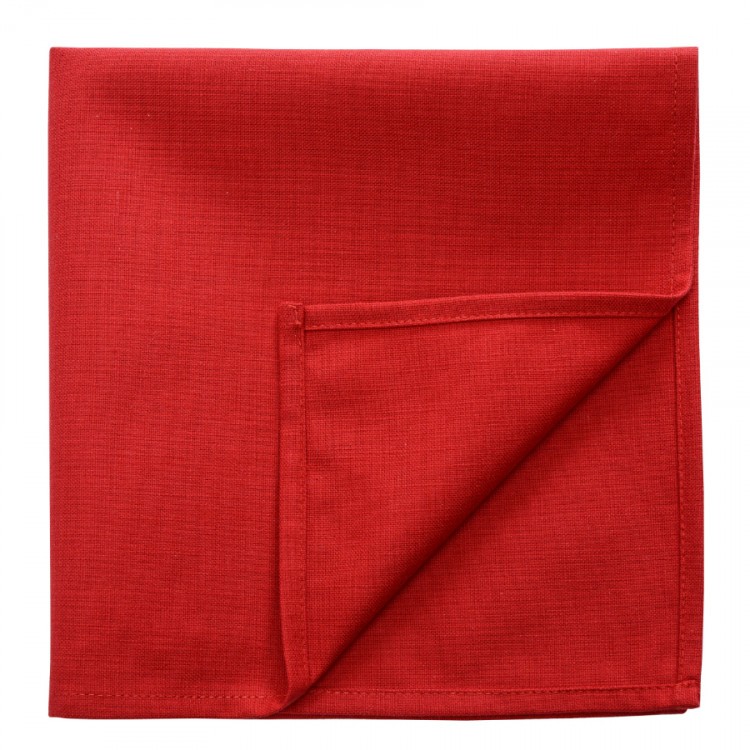 Салфетка сервировочная из хлопка красного цвета russian north, 45х45 см (63454)