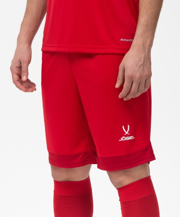 Шорты игровые JÖGEL DIVISION PerFormDRY Union Shorts, красный/темно-красный/белый (2101137)