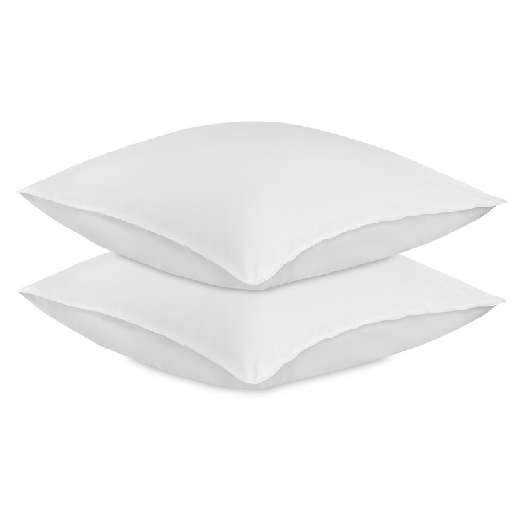 Набор наволочек из плотного сатина белого цвета из коллекции essential, 70х70 см (77134)