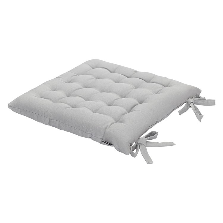 Подушка на стул из хлопка серого цвета из коллекции essential, 35х35 см (77448)