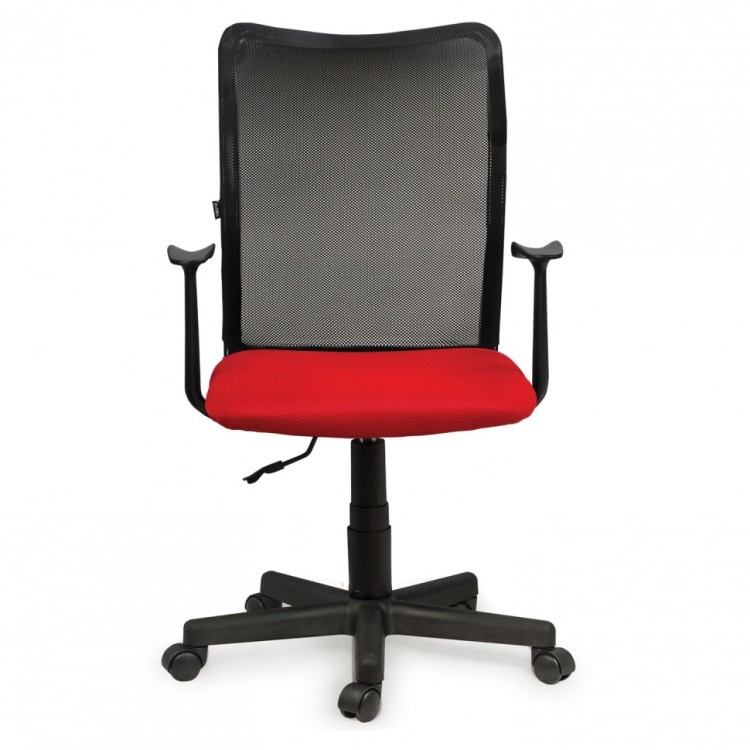 Кресло BRABIX Spring MG-307 с подлокотниками комбинированное красное/черное TW 531405 (1) (94478)