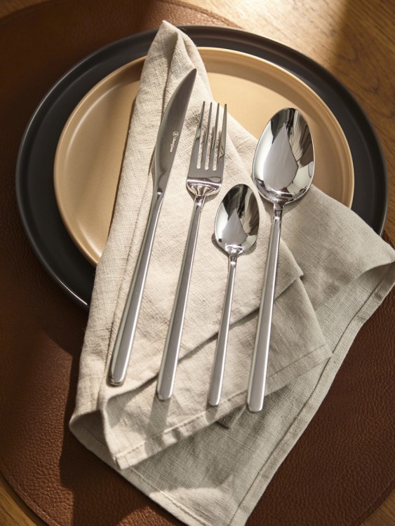 Набор столовых приборов pure, серебристые глянцевые, 24 пред. (79993)