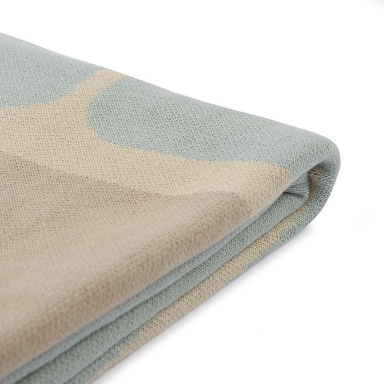 Плед из хлопка с рисунком tea plantation из коллекции terra, 130х180 см (74544)