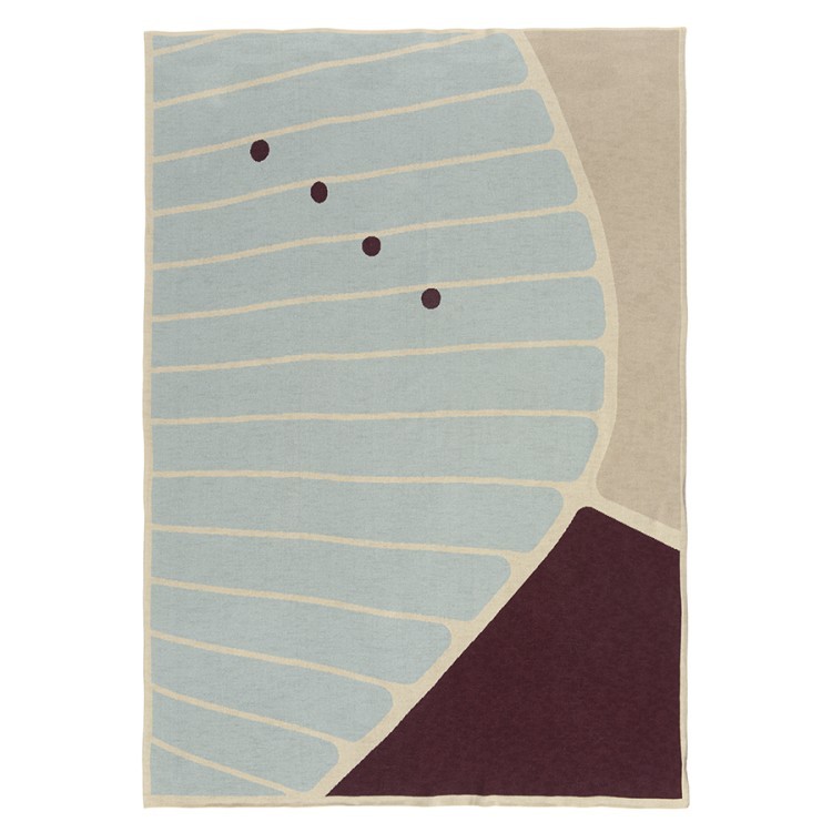 Плед из хлопка с рисунком tea plantation из коллекции terra, 130х180 см (74544)