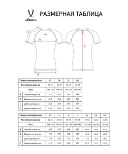 Футболка компрессионная с коротким рукавом JOGEL CAMP PerFormDRY Baselayer SS Tee, голубой (2124254)