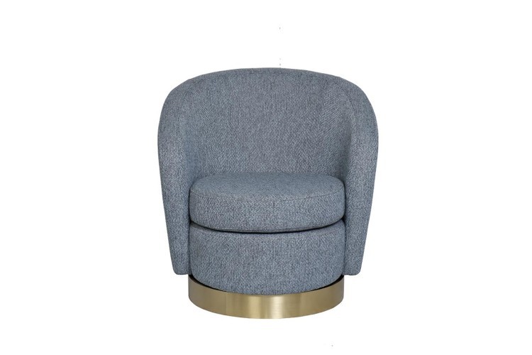 Кресло вращ. рогожка серо-голубая 72*78*73см (TT-00003615)