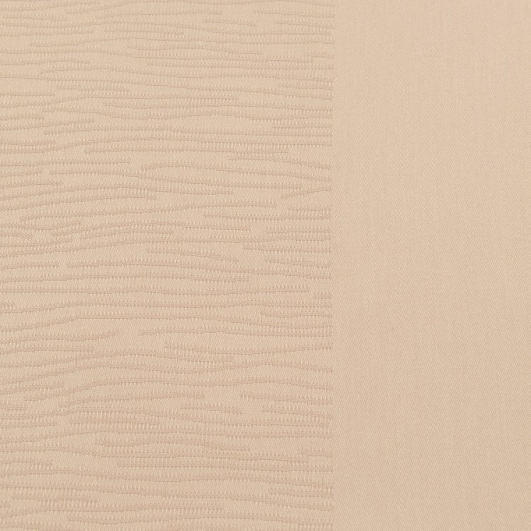 Скатерть жаккардовая бежевого цвета из хлопка с вышивкой из коллекции essential, 180х260 см (72166)