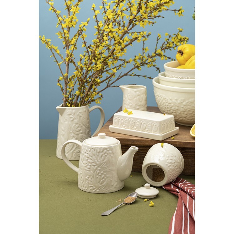 Чайник заварочный birds of paradise, 1 л, кремовый (75081)